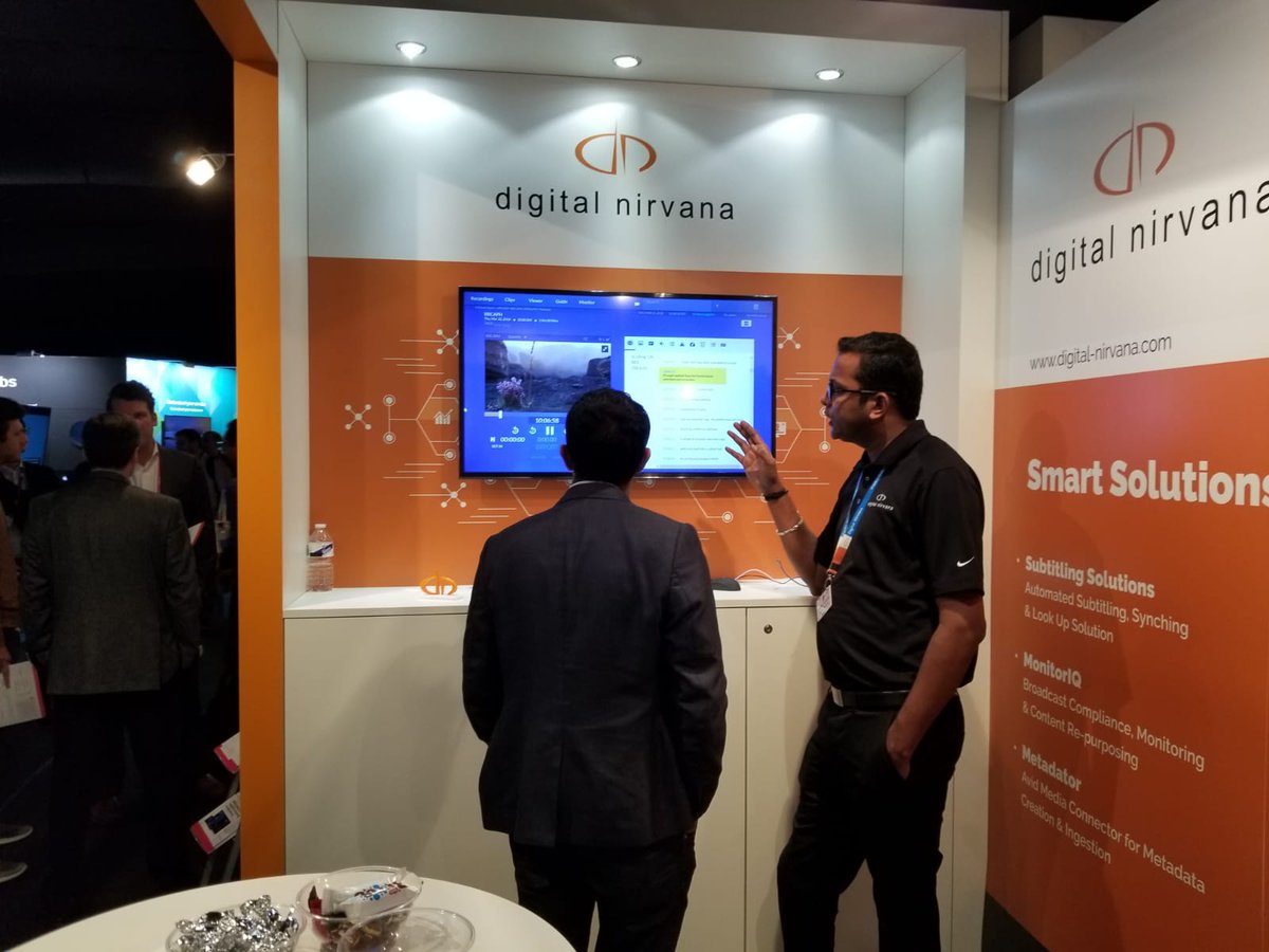 Digital_Nirvana's tweet photo. Here is a glimpse of #DigitalNirvana, exhibiting @IBCShow 2018.
#IBC #Amsterdam #IBC2018 #Metadator #Subtitling https://t.co/NrCxhrtHWx