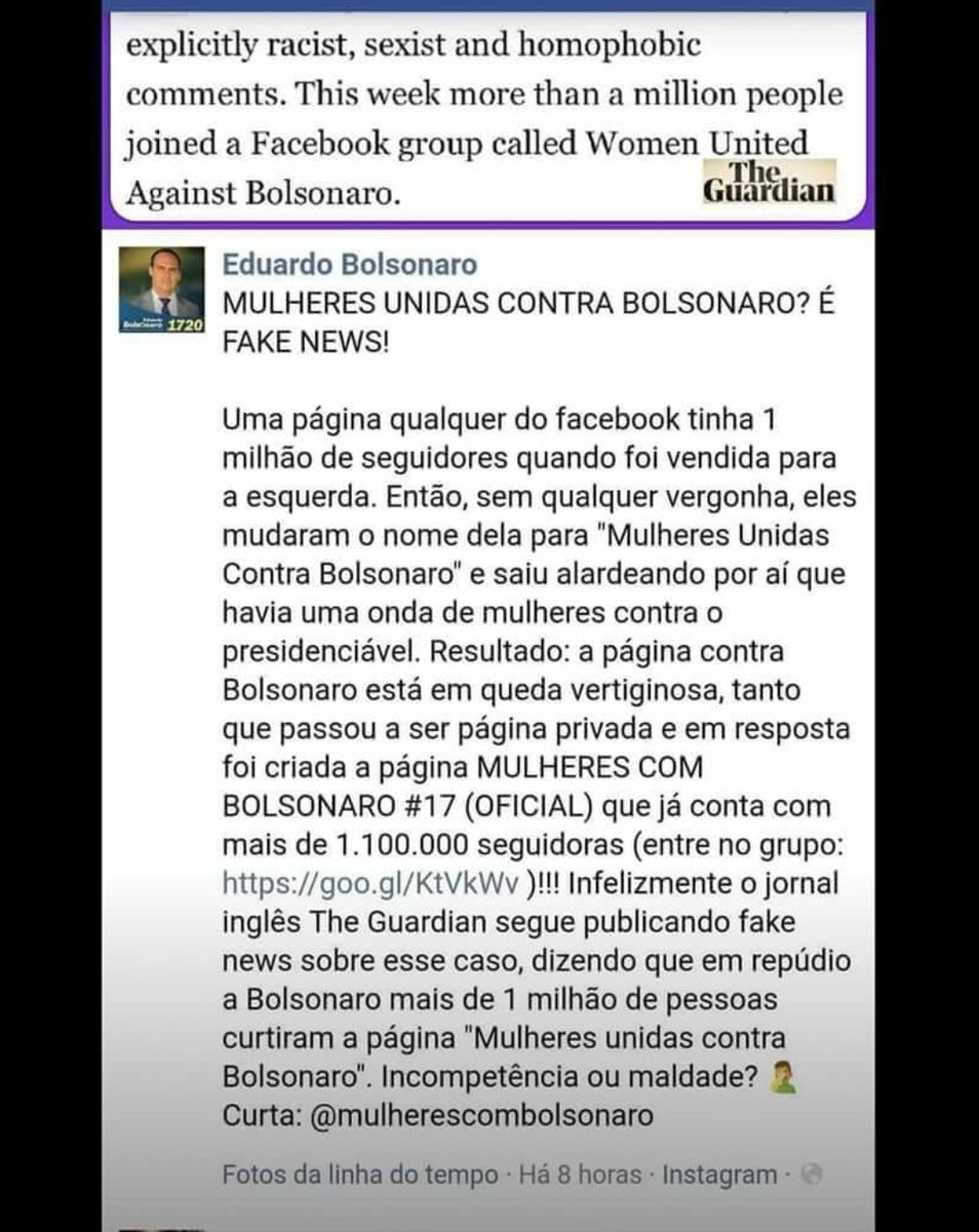 Alinepolira's tweet photo. Olha que canalhice!!!! O Bolsozinho tentando confundir as pessoas!!! #MulheresUnidasContraBolsonaro #MulheresUnidasContraOFascismo #EleNunca #EleNunca #EleNao https://t.co/AzYe2cxpU1