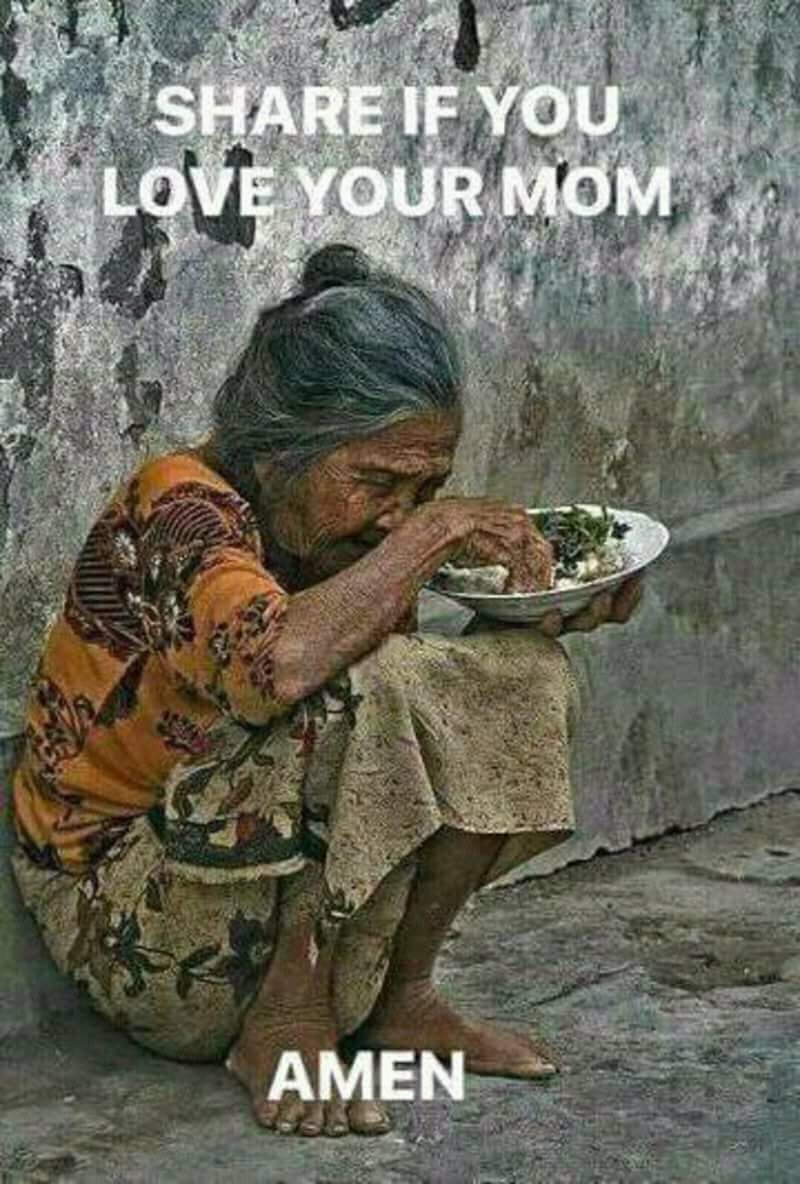 Share or Rt if u love your mother so much she won't be alone
Amen

Like or ignore if u hate your mom😑