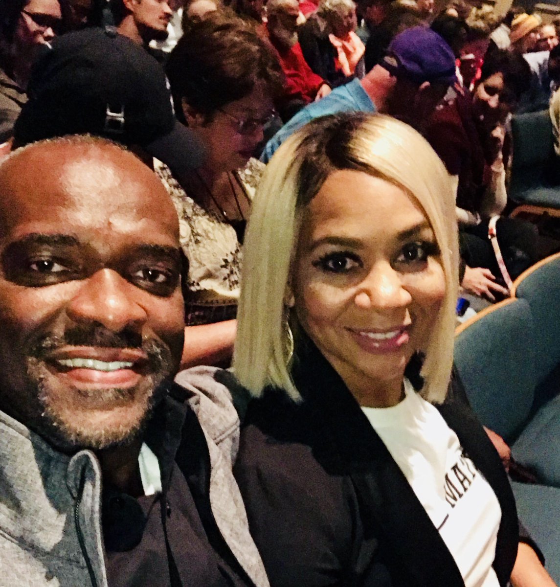 IAmMaryJMorton's tweet photo. #MoreThanFunny out with my beloved at the Michael Jr. comedy show #DateYourSpouse https://t.co/g0IBH7azfr