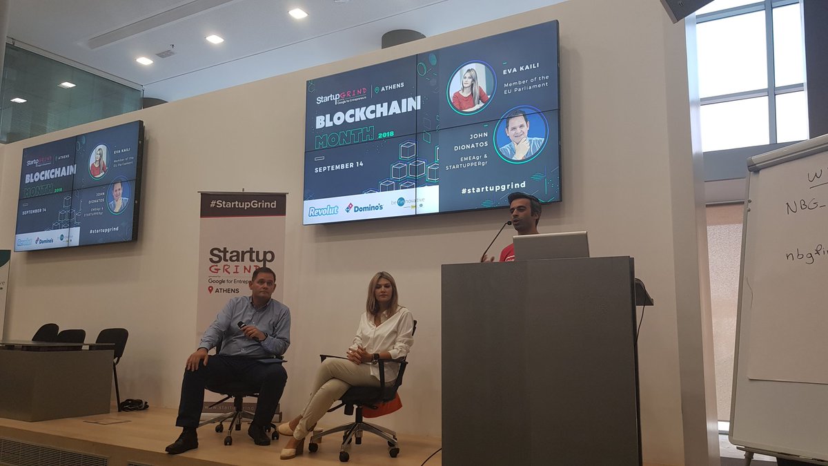 StartupGrindOSL's tweet photo. We were in #Athens this week, attending @StartupGrindATH event on blockchain and AI. @EvaKaili was inspiring and knowledgeable, answering all questions. More strong, females leaders, please!
#SGBlockchain #GirlsRock https://t.co/qRG02OCMVU