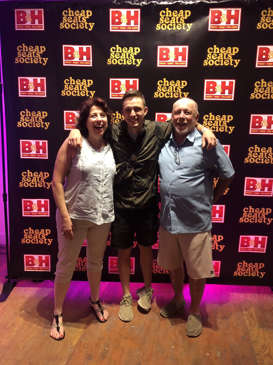 My parents flew all the way across the country and surprised me at <a href="/cheapseatssoc/">Cheap Seats Society</a> for my film premiere. I love you both so much.