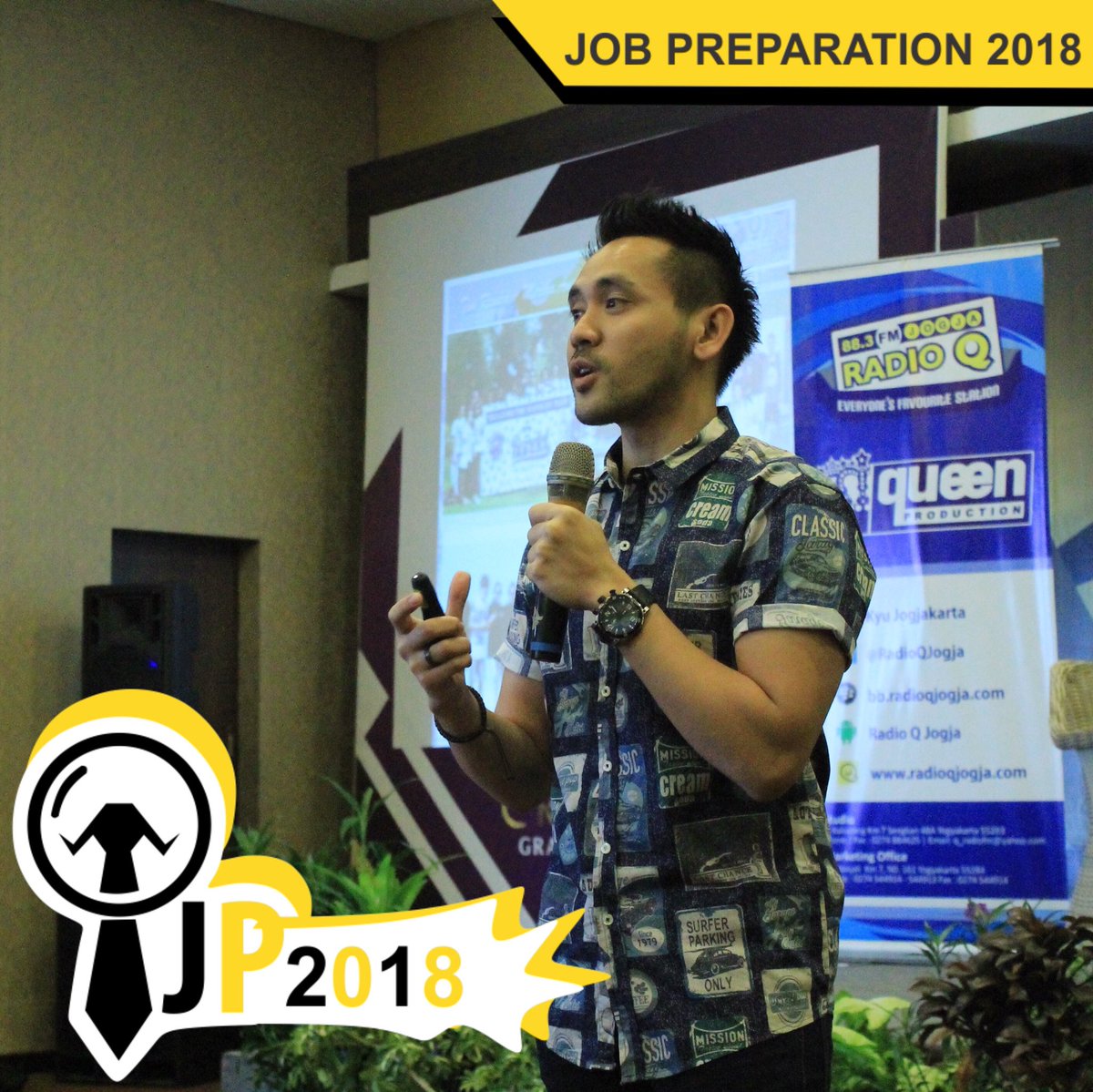 jp_ugm2018's tweet photo. [ENTREPRENEURSHIP]

Sedang berlangsung pemberian materi Entrepreneurship oleh Danu Sofwan. Yang belum datang, yuk segera merapat ke Crystal Lotus Hotel!

#JobPreparation
#JobPreparation2018
#JP2018 https://t.co/fCFjkTfBaK
