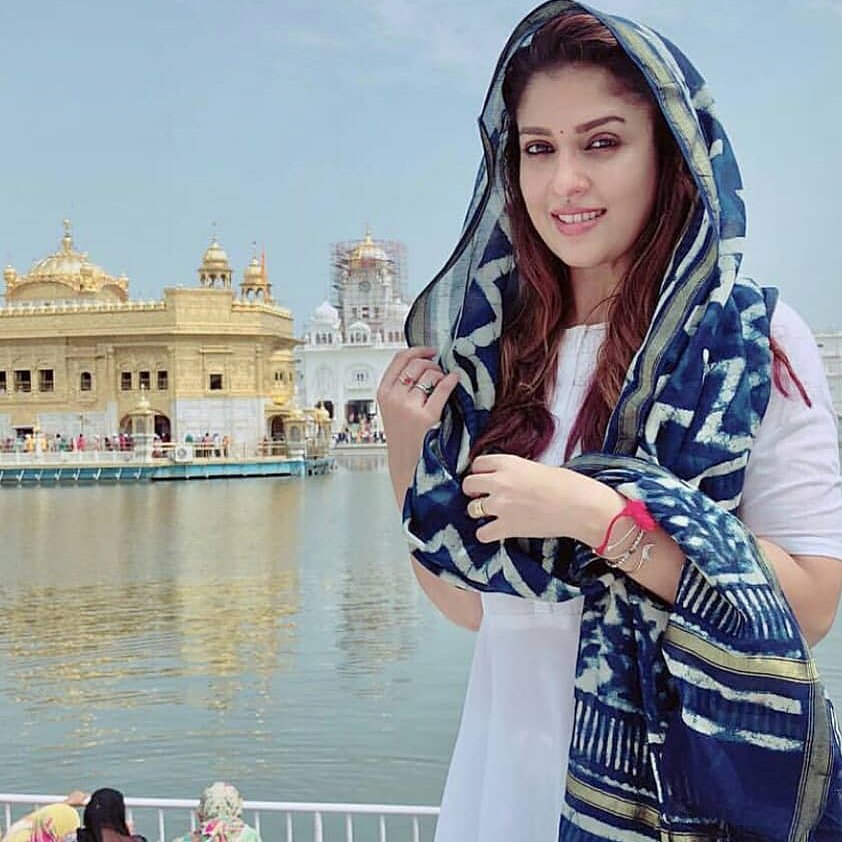 Nayanthara Latest Pics of #Nayanthara #VigneshShivN from Golden Temple,  Amritsar. @VigneshShivN #nayantara @NayantharaLive