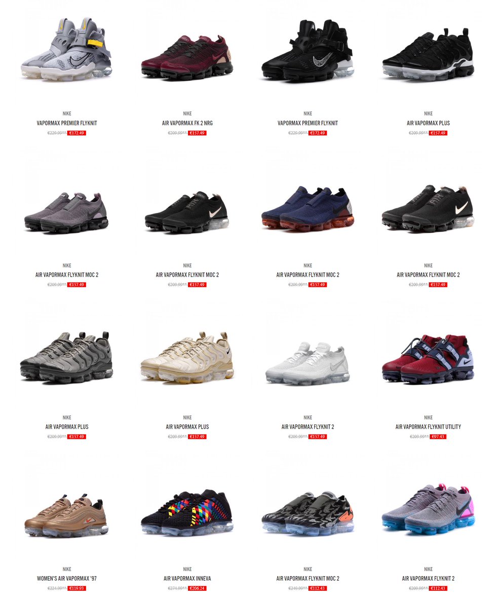 vapormax under retail