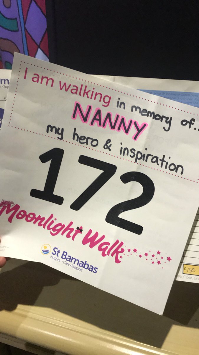 LucyRose_Cello's tweet photo. 10K moonlight walk round Stamford done! In aid of @StBarnabasLinc & in memory of Nanny ~ Janet Rosemary Faux ๐น#moonlightwalk18 #Stamford https://t.co/1wuziMceWF