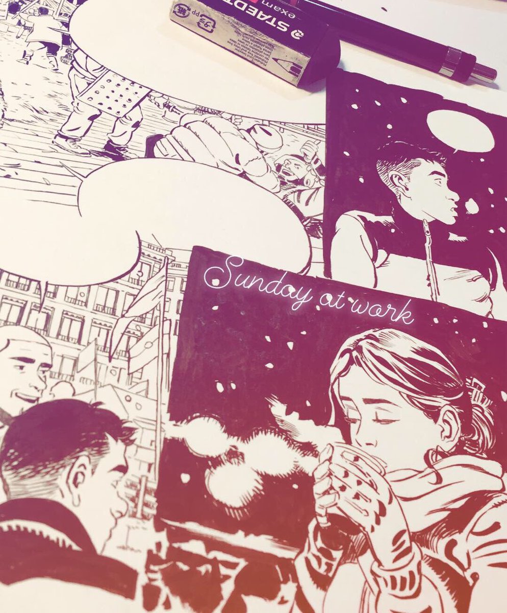 AllielChris's tweet photo. Enjoy your Sunday folks!
#sundayatwork
#maidan #maidanlove #comics #comicbook #comicart #bandedessinée #francobelgiancomics #ukrainerevolution #riot #kiev #ukraine #hotwine #winter #chrisalliel2018 https://t.co/cH2S7OtLLX