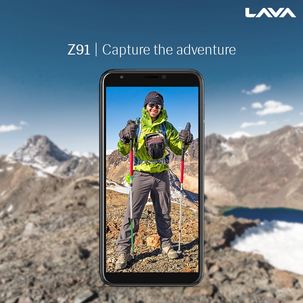 LavaMobile's tweet photo. Seize the day! #Z91 comes with a 13MP rear + 8MP front camera which enables you to capture adventure in all its glory.
Know more: https://t.co/qc4EkLWwTn https://t.co/p233fLEADk