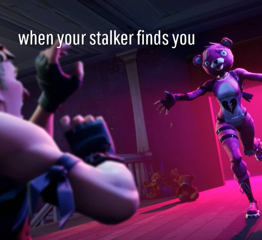 Minhadesyt's tweet photo. #sharefactory #fortnite #ps4 #overlyattachedgirlfriend #stalkermemes #freddy #freddykrueger #firenationmemes #firenation #stubbedtoe https://t.co/NwmUiSI6h4