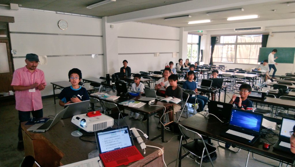 CoderDojoKonan_'s tweet image. #CoderDojo岡南 発表会始まりました！
#CoderDojo
