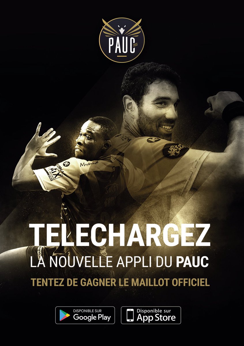 💥La nouvelle Appli (gratuite) disponible dans les stores !!!
GooglePlay / AppStore 
1) Téléchargez-la et tentez de gagner un maillot officiel 
2) votez et commentez l’appli
3) Partagez les ami(e)s !
Merci @infostrates_agence ! 
#all4pauc #aixenprovence #handball #lidlstarligue