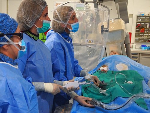 hospitaldelmar's tweet photo. L'@hospitaldelmar és el primer de Catalunya que incorpora la #litoplàstia coronària per tractar la #cardiopatiaisquèmica amb ultrasons per estovar les plaques de calç que provoquen l'obstrucció de les artèries. Es pot utilitzar en pacients inoperables https://t.co/rmmHk3hVAA https://t.co/fgXD1eF59U