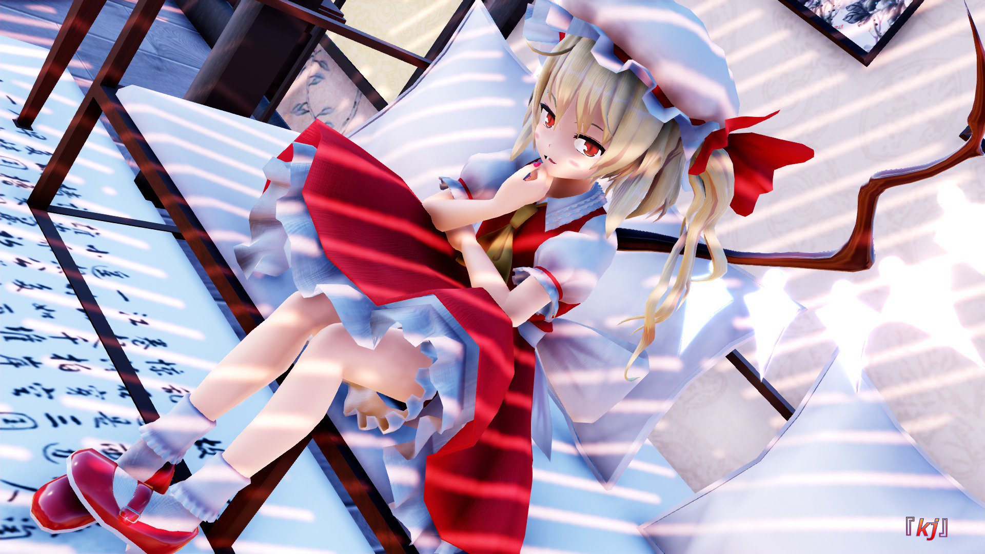 Mmder Kj No Twitter Ray Mmdでkaoru式フランちゃんを素敵に仕上げてみました サブタイトル 退屈な午後 フラン あぁ 何か面白い事ないかな お借りしたモデル Kaoru式 新フランver1 00 Kaoru様 ステージ讀帶囓蠑 蜊 痩諱ｯver1 0椛暗様 東方mmd フラン