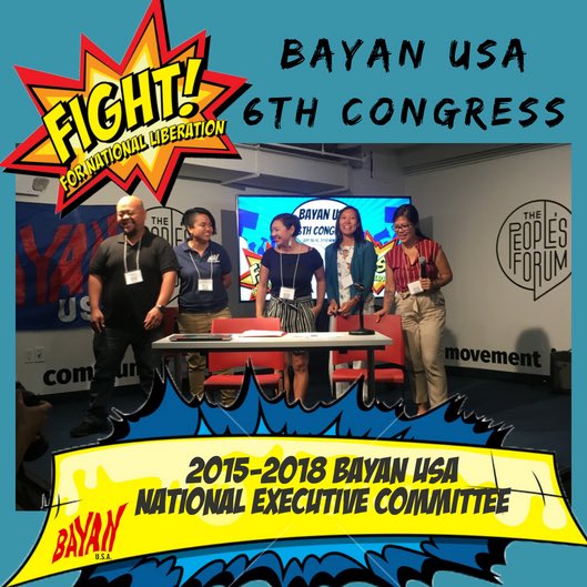 BAYAN_USA's tweet photo. #BAYANUSA #6Congress Day 1 was a success. Thanks to all who made it possible! Ready for Day 2! #BAYANUSA #6Congress #Fight4Liberation #SmashFascism #EndExploitation https://t.co/ZvePomlOzZ