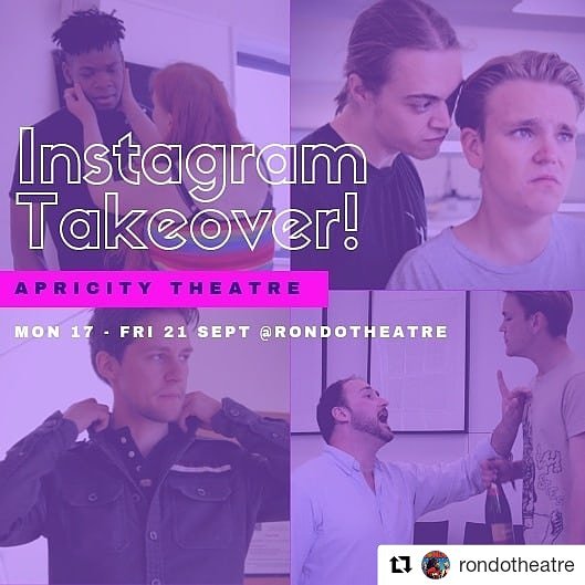 ApricityTheatre's tweet photo. We're taking over the @RondoTheatre #instagram account during #BetweentheArmies show week! Follow them (and us) to see what goes on #backstage! #takeover #ShakespeareSunday #BehindTheScenes https://t.co/CVaKKMjgoy