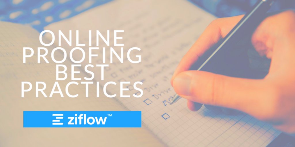 Whether you and your team are just getting started with online proofing or you’re looking to scale up, the team @Ziflow collected some best practices to help you get the most out of your review and approval process. 

buff.ly/2iSkkag
