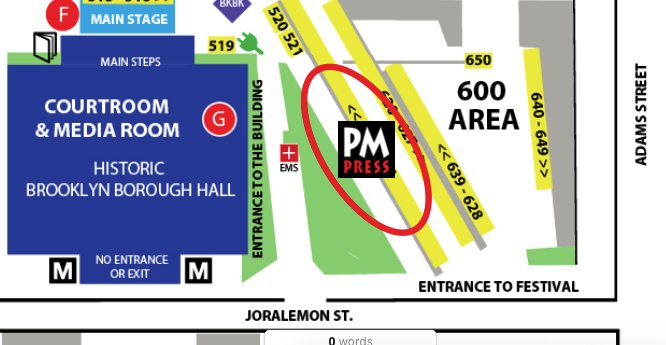 PMPressOrg's tweet image. Brooklyn! Come down to the Brooklyn Book Festival today to Booth 616 &amp;amp; 617 and get all the #PMPress books. #BKBF @BKBF