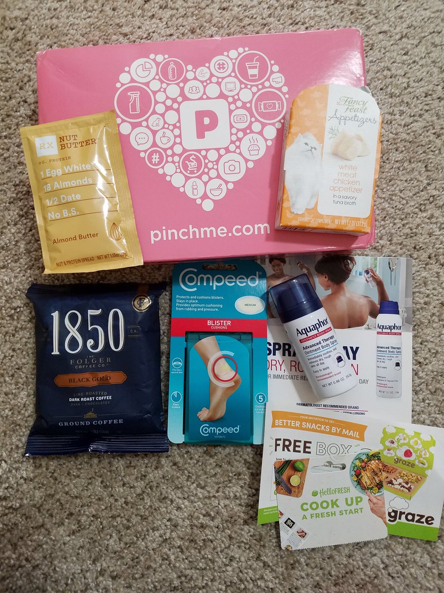 Kassydoodles's tweet image. Thanks @pinchme #happypincher #pinchme #pinchmebox #freebies #freesamples #subscriptionbox