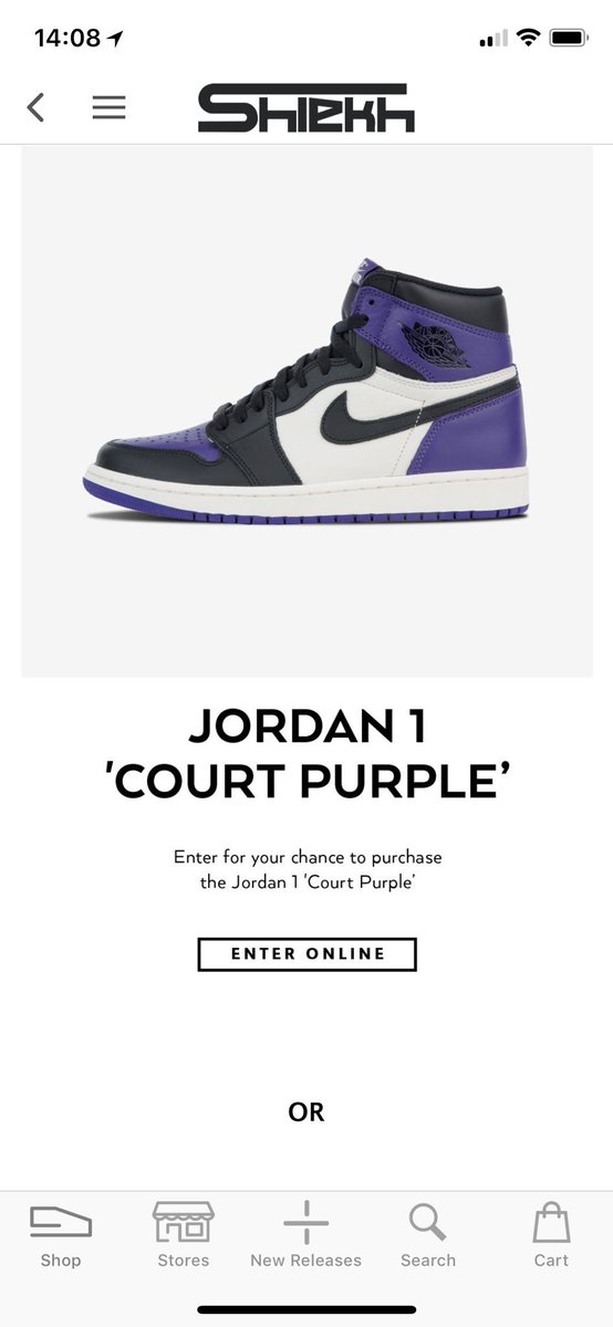 Nike Air Jordan 1 Court Purple 