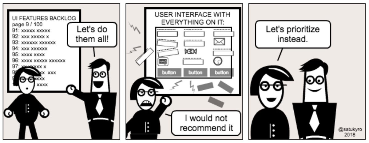 satukyro's tweet image. Even if the customer would want to have all the possible features in the user interface, don't let them! bit.ly/how-to-priorit… #prioritization #UIdesign #usersearch