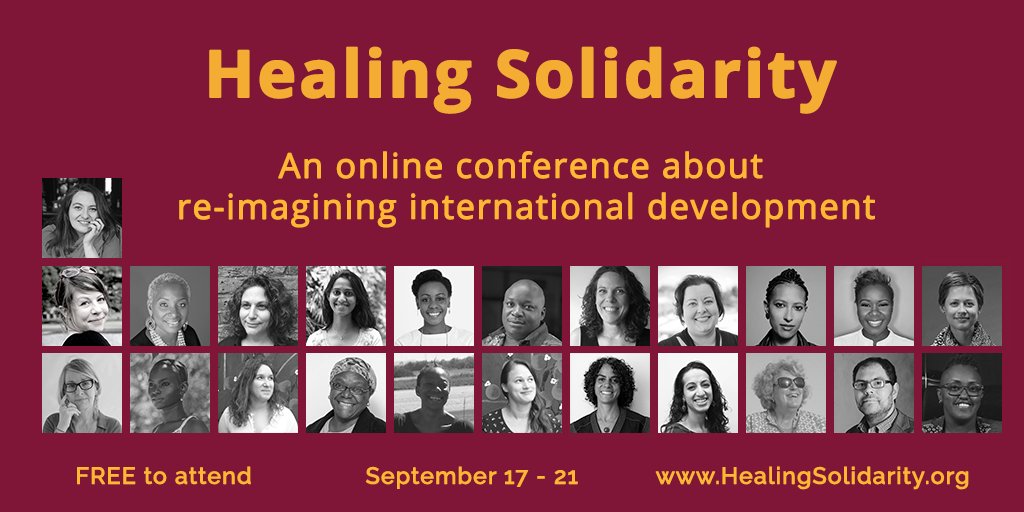 Want to join us for #HealingSolidarity - an online conference about re-imagining international development? We start tomorrow. 

Find out more & sign up at healingsolidarity.org

#globaldev #aid #philanthropy #ReformAid #ShiftThePower