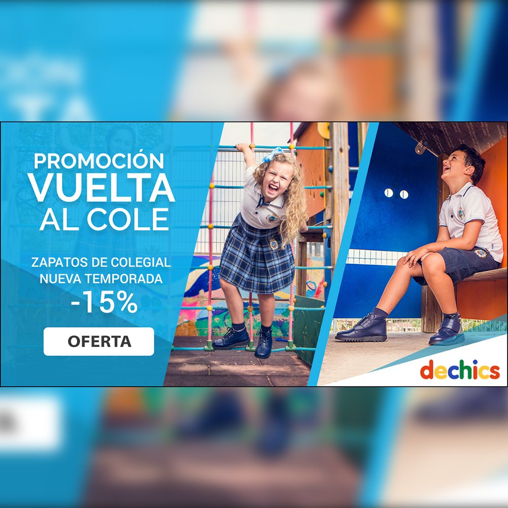Dechics's tweet photo. 🔅APROVECHA EL ÚLTIMO DÍA 🔅
🔸15% Dto. 🔹en Zapatos de Colegial 🔸

Entra en nuestra web y descubre todos los modelos de la nueva temporada "Vuelta al Cole 2018" que te ofrecemos 🖍🖍

🆕Entra ya >> https://t.co/Y4SuaDN3qU

#dechics #zapatoscolegial #vueltaalcole #promocion https://t.co/ls0SkYkGjt