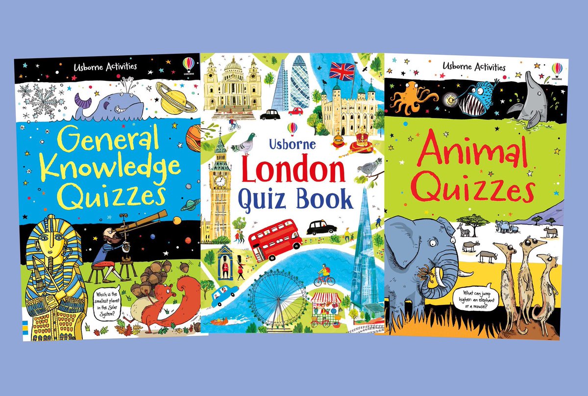 CatererJemma's tweet photo. We love a good quiz night, but what's stopping you from having a quiz day? Usborne has lots of different themed quiz books perfect for some family fun! #SundayFunday #quiz #quiznight #quizday https://t.co/jW55FTzQhU