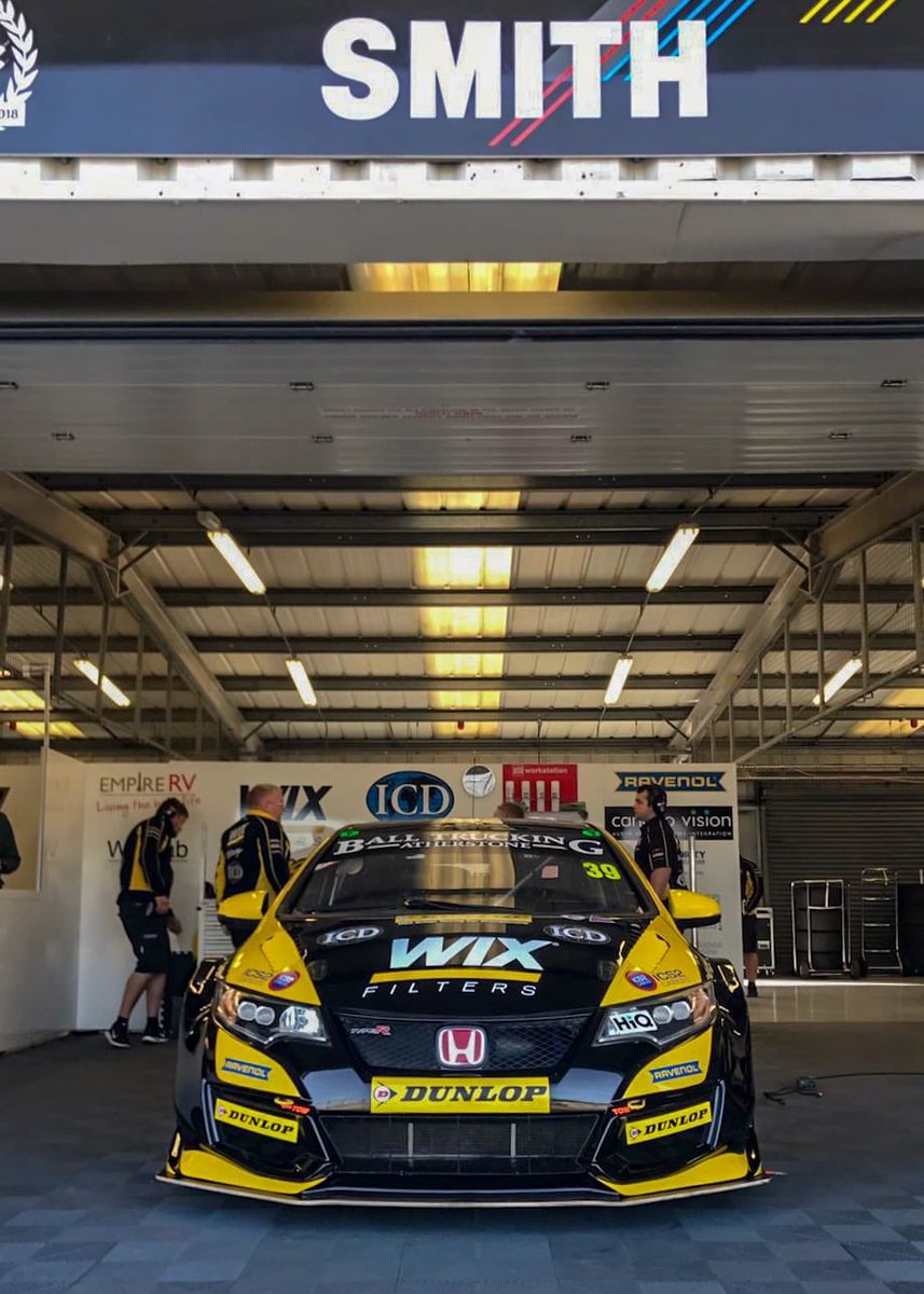 Ready for race day! First race starts at 12.10 live on @itv4 #BTCC