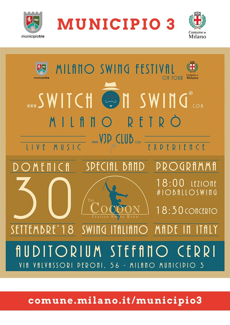 vjpclub's tweet photo. ☀️#BuonaDomenica 
⏱️Countdown per il Festival #Swing più atteso😲🚀
🕺🏽🎶Domenica 30 settembre 2018 #Milano🎶💃🏽 https://t.co/d4TgmkL7rd