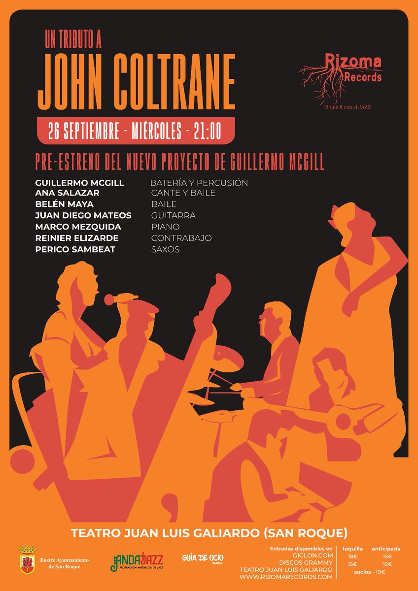 sanroquefest's tweet photo. JAZZ en el Teatro Juan Luis Galiardo. 26 sep, 21:00h. https://t.co/3PHgFWmUrZ https://t.co/QyVadBbcTA