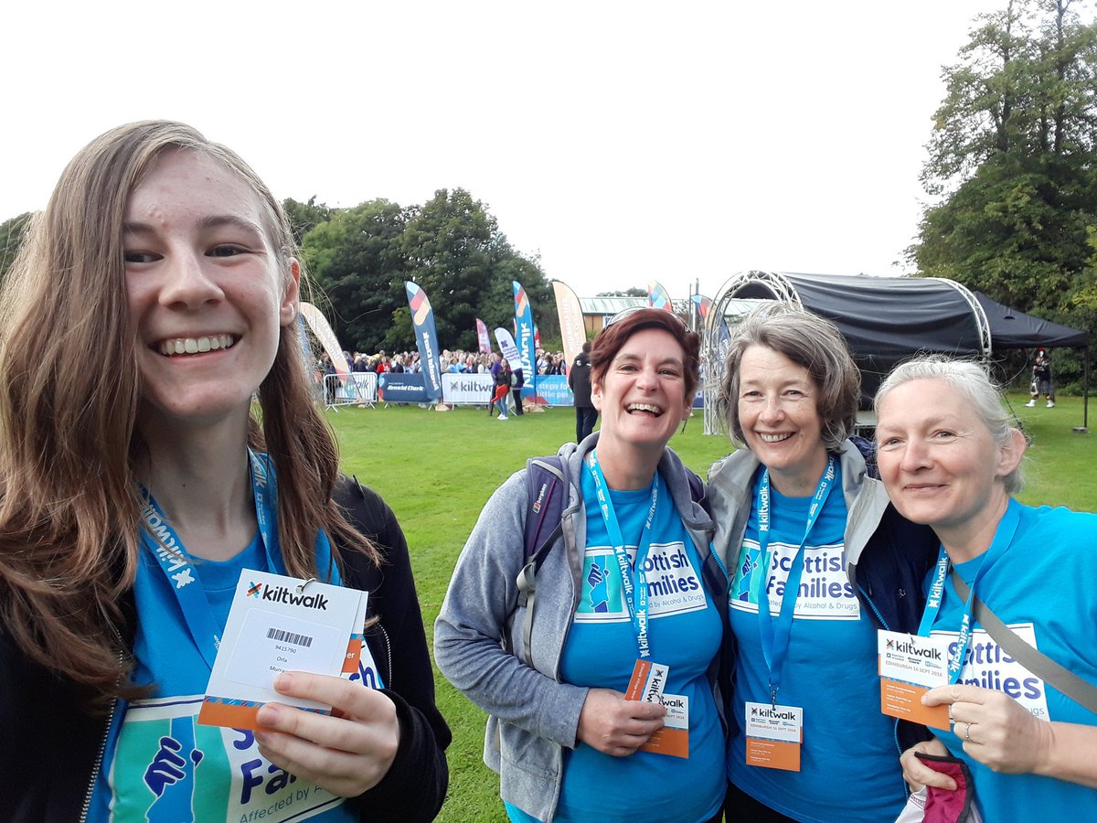 Here we go! #TeamSFAD walking the #KiltwalkEdinburgh 😊💕