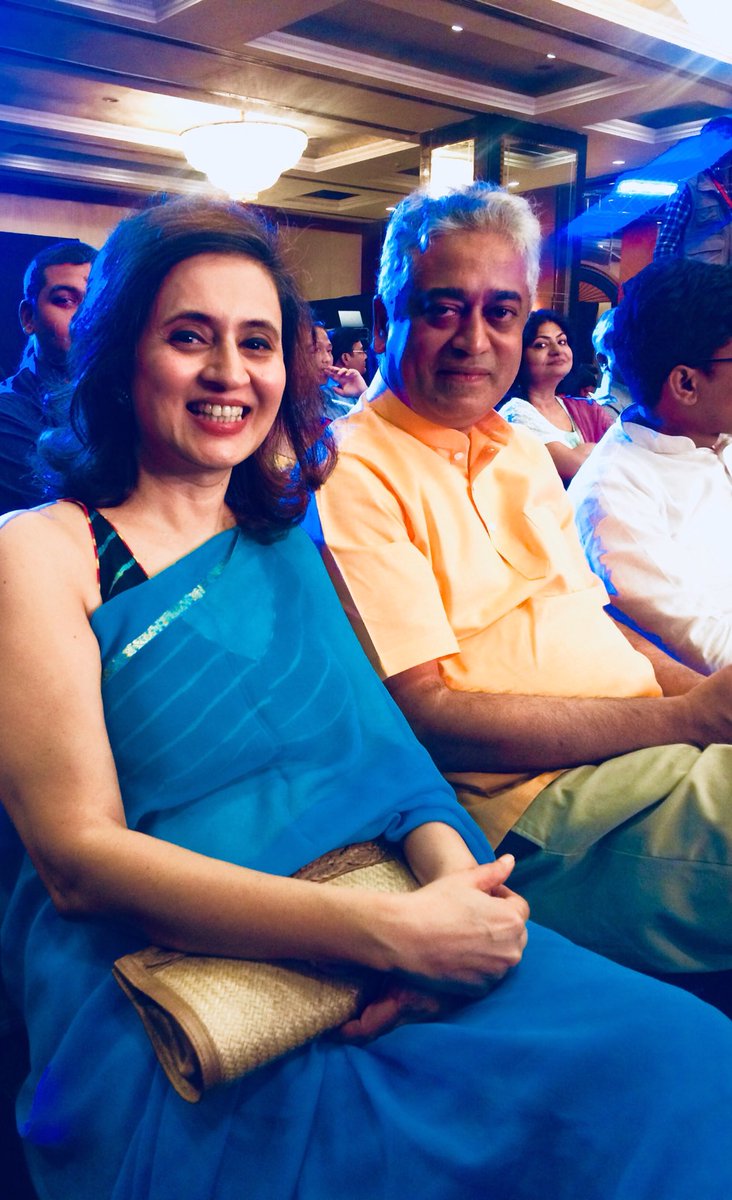sagarikaghose's tweet photo. Delighted to be at #ndtvyuva what a great show 👍 but we must be the oldest folks in the room 😀 https://t.co/J7Ct3skgJV