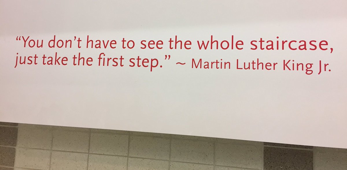 drsefrit's tweet photo. Had a great tour of @bradleyu yesterday! Love the quote that greets you as you go up the stairs in the student rec center. #TakeThatFirstStep #ImpressiveSchool #FunVisit https://t.co/gbRek1n7x4