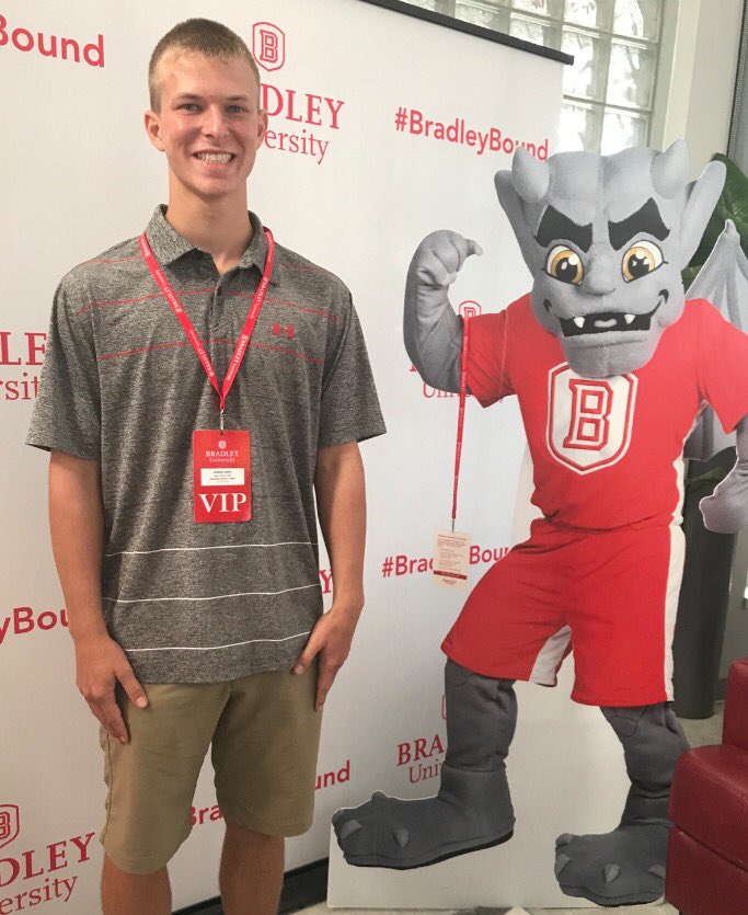drsefrit's tweet photo. Had a great tour of @bradleyu yesterday! Love the quote that greets you as you go up the stairs in the student rec center. #TakeThatFirstStep #ImpressiveSchool #FunVisit https://t.co/gbRek1n7x4