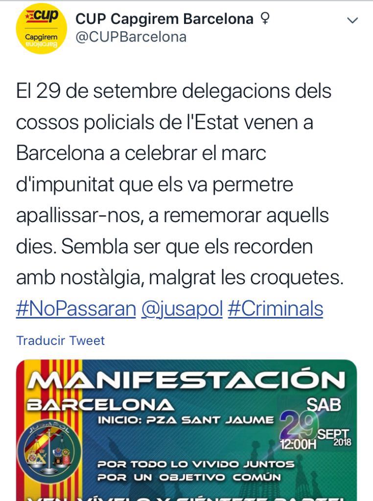 Leonard24198's tweet image. A @policia y @guardiacivil se nos ha amenazado por grupos radicales separatistas con tirarnos pintura e impedir manifestarnos.

¿Donde está @interiorgob ?

En @jusapol no nos amedrentan los fascistas que quieren impedir derechos, luchamos a diario contra ellos.
#EquiparacionYa