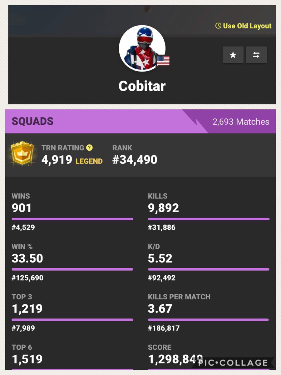 Noidej's tweet photo. Our lifetime squad stats. @LAcobitar @Brian_Cao @Tjsalce just the squads so it’s not skewed by solos and duos.

The god squad. #godsquad https://t.co/5eFMokZPuc