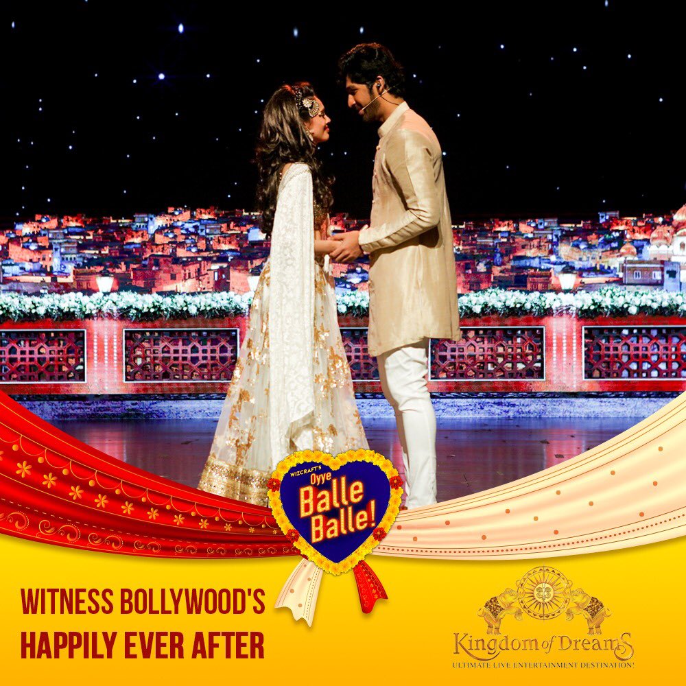 A story that weaves emotions and celebrations of a big fat Punjabi wedding, we present to you a musical Bollywood love affair. 
Witness Bollywood's happily ever after LIVE at Kingdom of Dreams.
#BalleBalleMusical <a href="/KingdomOfDreams/">Kingdom of Dreams</a>