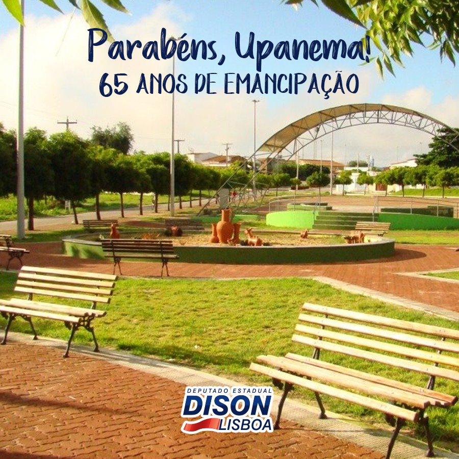 DisonLisboa's tweet photo. Parabéns, Upanema, terra do belo Terminal Turístico e da Barragem de Umarí, te... https://t.co/xac3Tlf59y https://t.co/VWhnxrivdd