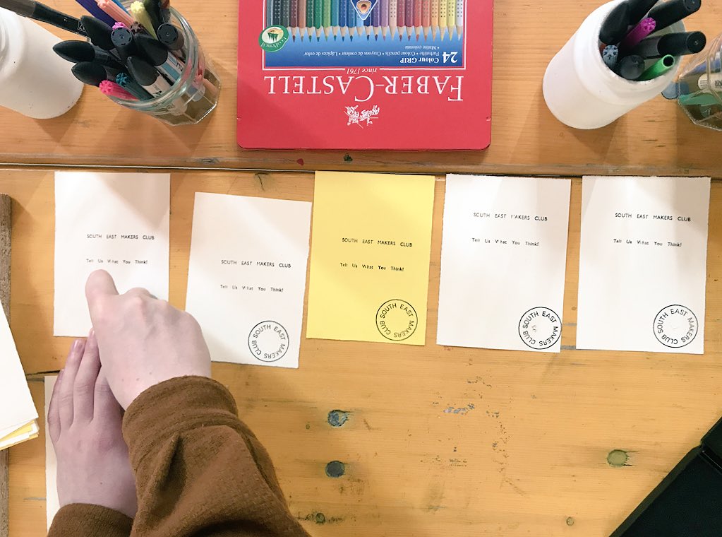 Come and try the letter press and let us know what you think of ##SEMC18 in <a href="/DeptfordMktYard/">Deptford Market Yard</a>. #ldf18