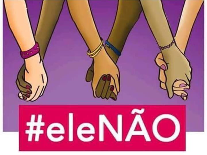 Pelas nossas mãos de mulheres é que Ele - que representa o ódio, o desrespeito e a violência contra nossas vidas - será DERROTADO! 
#EleNao #EleNão #MulheresContraOBolsonaro 
#MulheresContraOFacismo