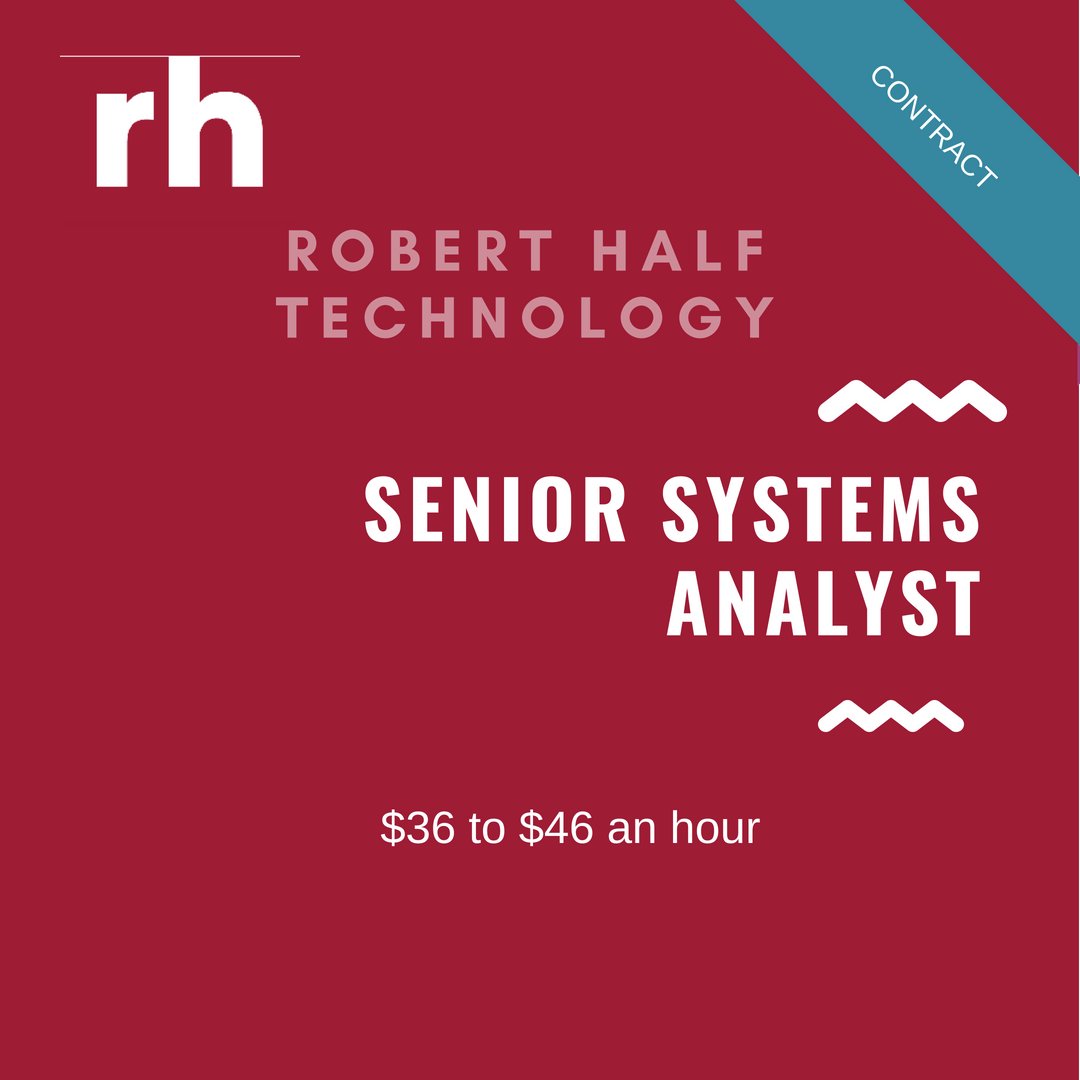 nolatech_jobs's tweet image. Senior Systems Analyst at @RobertHalfTech Robert Half More detaisl at ow.ly/5NI830lOdDM #NOLATech #NOLATechJobs #Technology #Tech #NewOrleans #NOLAJobs #Jobs #Careers #TechJobs #RobertHalf #Systems #SystemsAnalyst