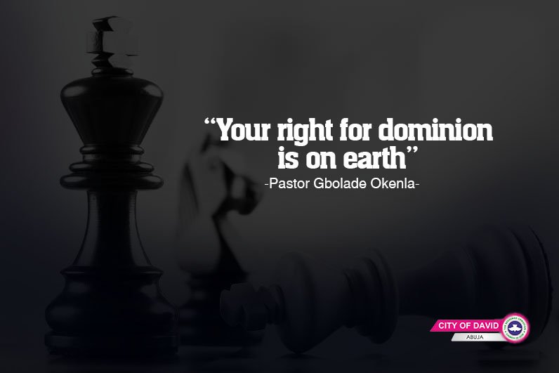 CODABUJA's tweet image. "Your right for dominion is on earth."
Pastor Gbolade Okenla #TotalDominion