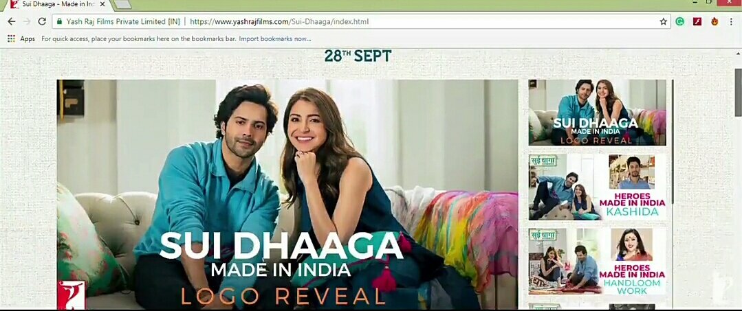 RIAZtheboss's tweet photo. . Log On To https://t.co/Yazm6eWLdR Which Helps U To Buy Handmade Products At A Fair Price Directly From The Artisans Across #India! 
#FairTradePractice 
#VarunDhawan #AnushkaSharma #SuiDhaagaMadeInIndia #SuiDhaaga
@AnushkaSharma 
@Varun_dvn  
@SuiDhaagaFilm 
@yrf @yrftalent https://t.co/FtC9yYYexy