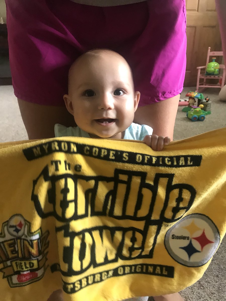 natemfjones's tweet photo. The cutest little Steelers Fan! #HereWeGo⁠ ⁠ #SteelersNation #Shaleive #ConnorStrong https://t.co/pY3opCm6DO