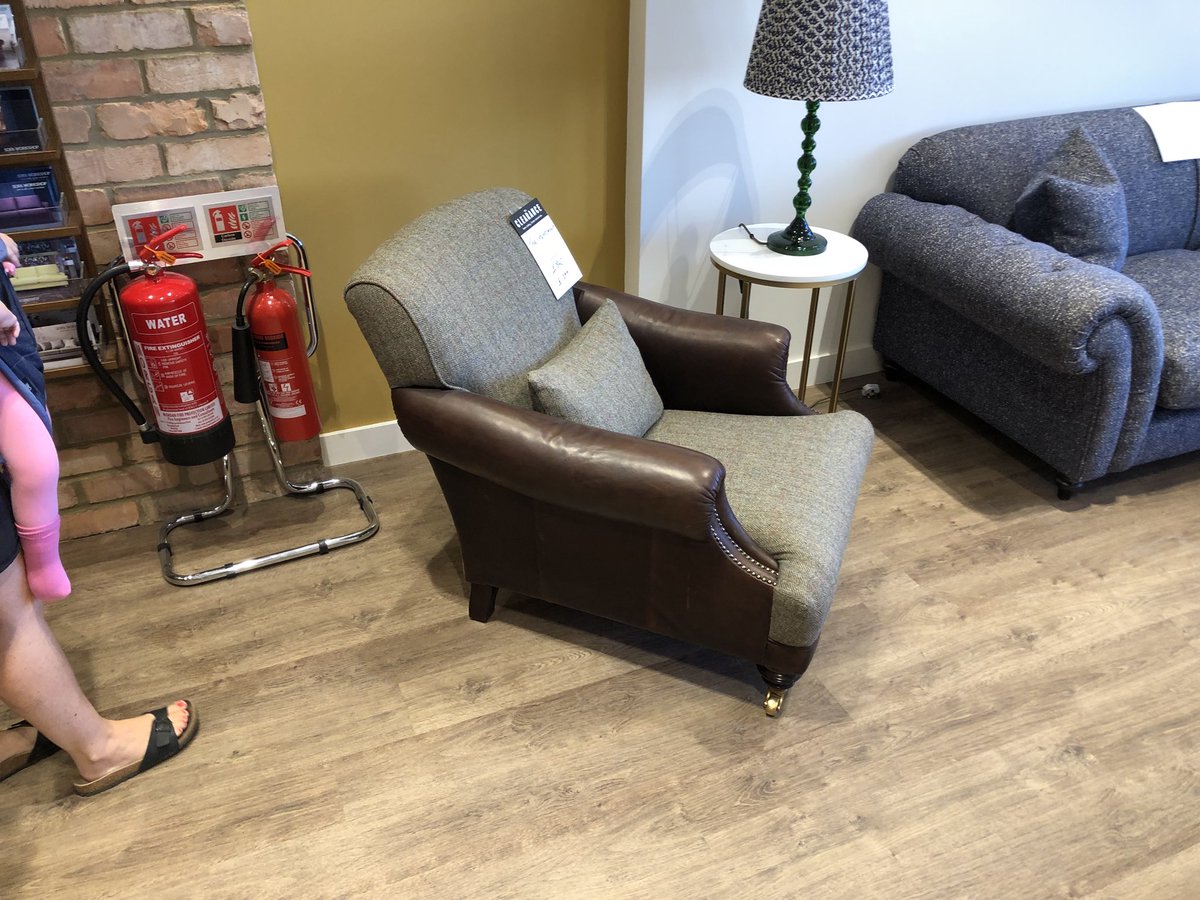 Mr_C_1982's tweet photo. Finally got my ‘Hunters’s seat’ that I’ve been after for a while! Thanks @SofaWorkshop for sorting such a cracking deal! #whiskeychair #nexttothefire https://t.co/rfVdZURcMJ