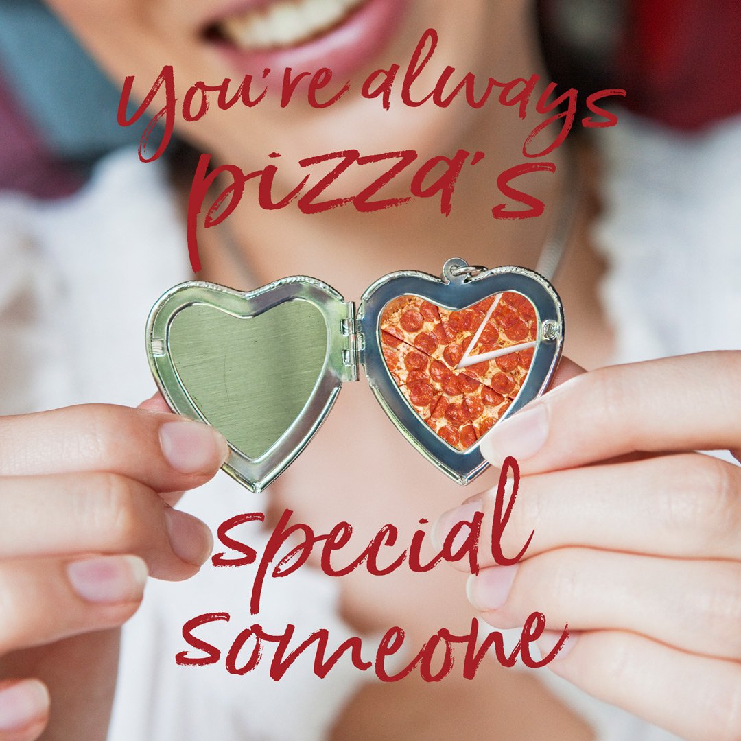 You've stolen a pizza my heart.
