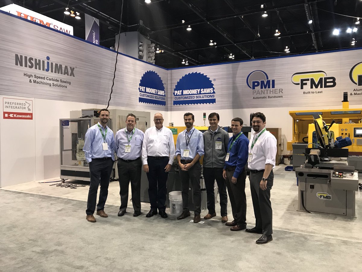 Thank you to all of our prospective customers that stopped at our booth in #IMTS Without you, we couldn’t say our show was a success! #patmooneysaws