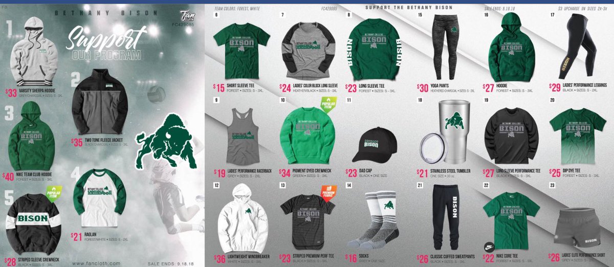 bethanyvb's tweet photo. Last Call!!! Team shop closes Tuesday. Order online here or place an order with a volleyball player. #vbgear #bcvb2018 https://t.co/fRVsTsTZQ6 https://t.co/0oQKXezI53