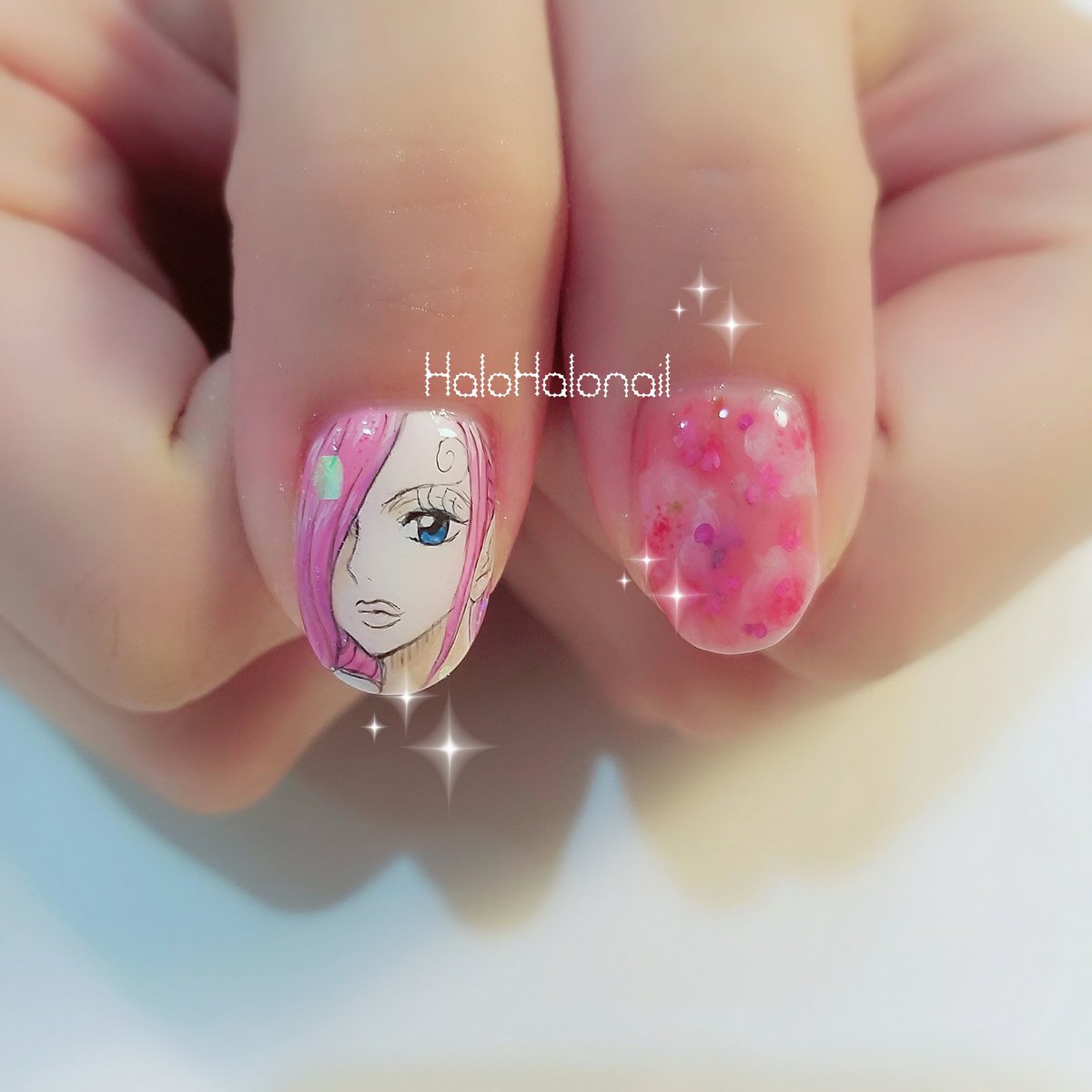 大阪なんば 痛ネイル ハロハロネイル ながむら A Twitter ワンピース ジェルマ66 ヴィンスモーク レイジュ いつもご来店ありがとうございます またお待ちしております 痛ネイル キャラネイル ワンピース レイジュ ワンピースネイル T