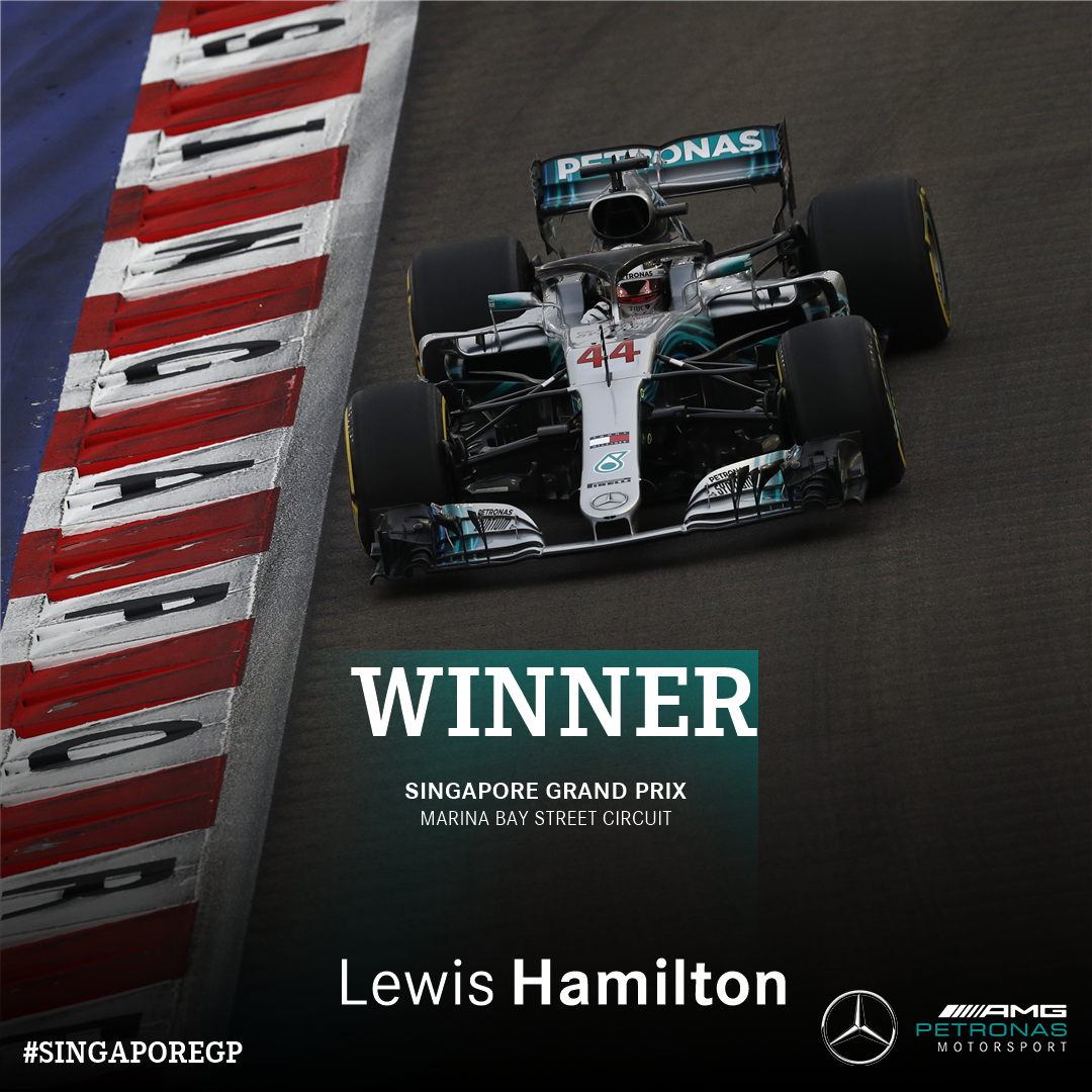 Lewis Hamilton wins the Singapore Grand Prix!